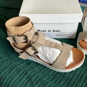 Suede Gladiator Sandal- Size 36